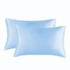 One Set Solid Color Double-sided Silk Pillowcase Mulberry Silk Ice Silk Beauty Pillowcase Single Silk Broadside Pillowcase