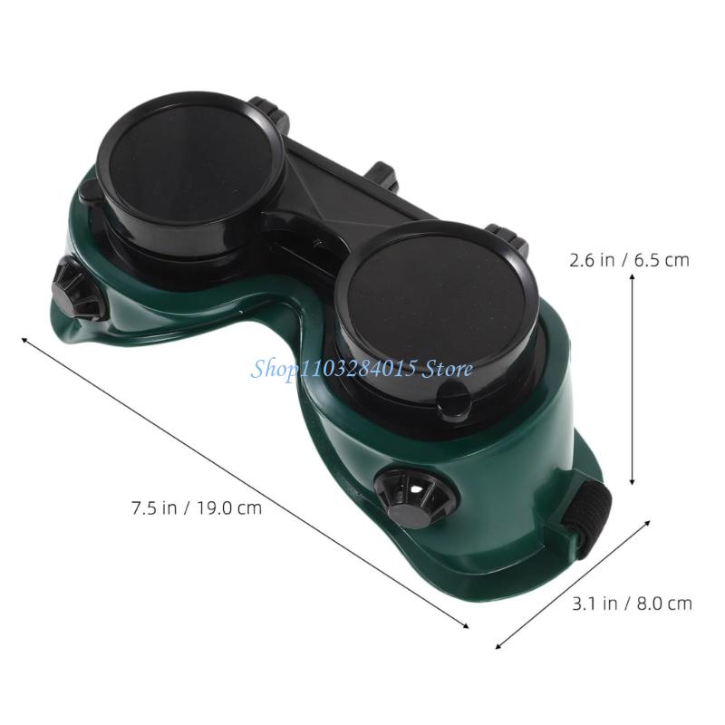 R6FF Safety Goggles For Welding Pivoting Metal Cutting Plastic Strong Construction Expansive View Assured Comfort Work Use