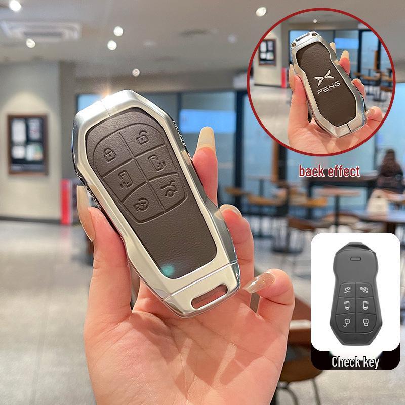 Xiaopeng X9 Key Cover: Metal & Leather for 25 Models, Fits G3, P5, G6, P7i, G9