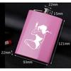 Hip Flask 8 Oz Stainless Steel Flask for Alcohol Pocket Bottle for Whiskey Liquor Wine Alcohol Whiskey Women Friend Gift