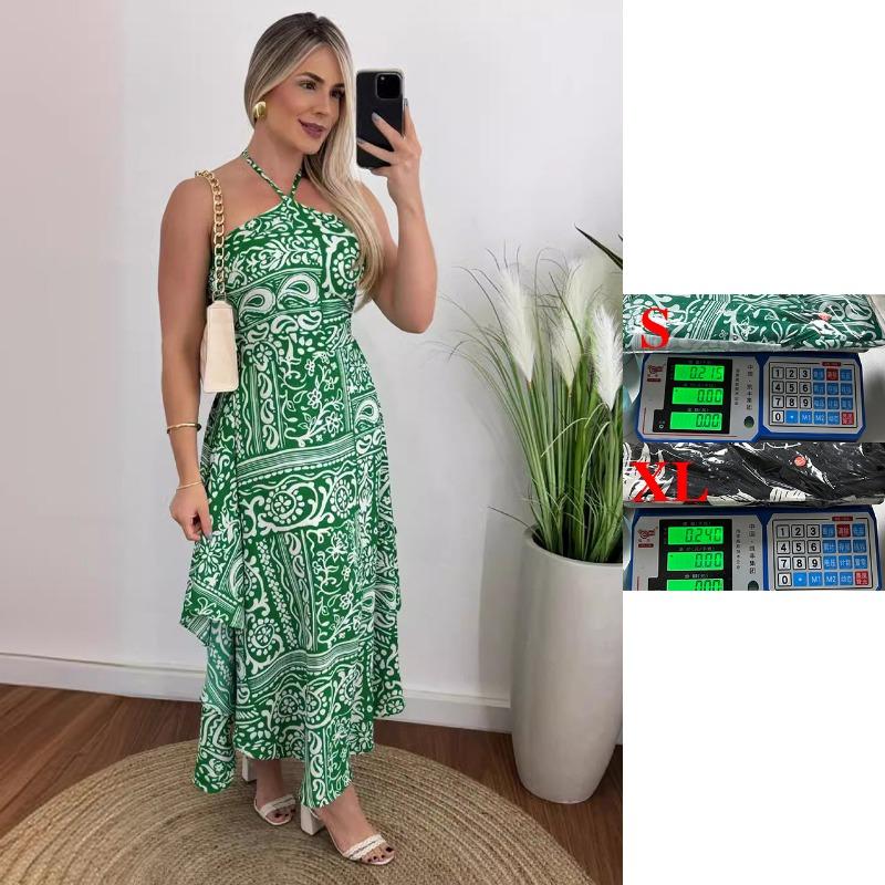 VEZFAA Женская мода лето весна без рукавов свисающий вырез высокая талия повседневные платья