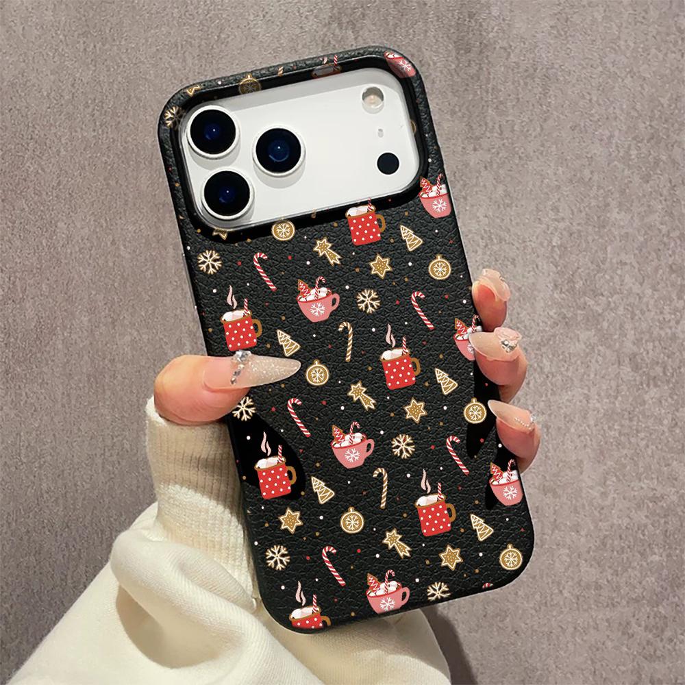 Чехол-веревка в мультяшном рождественском стиле для iPhone 17 16 15 14 13 12 11 Pro Max 17 Air 16 15 Plus 17 Pro Max