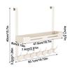 No Drill Door Hanger Organizer Aluminum Hanging Hook Rack  Entryway Organizer
