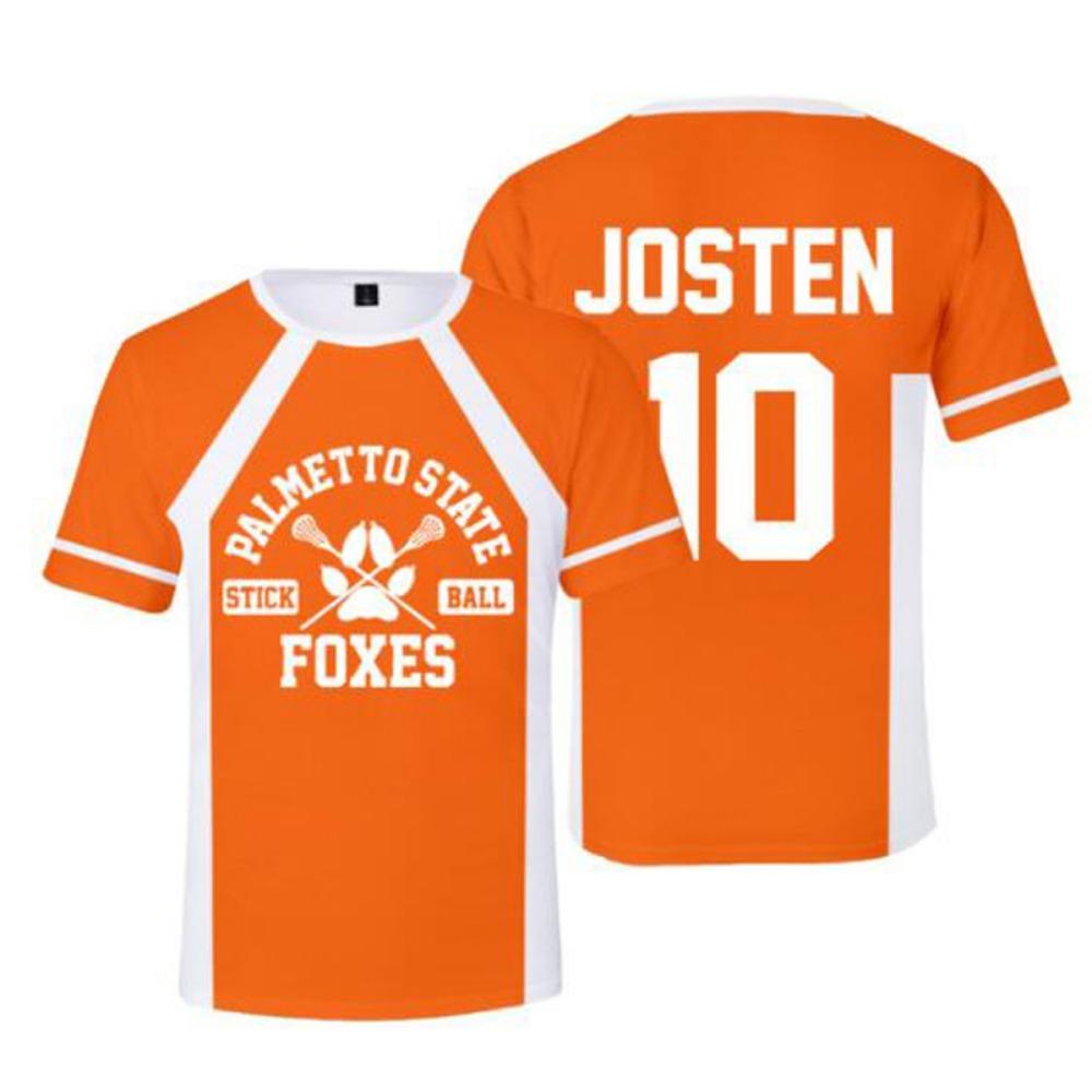 Футболка Foxhole Court Palmetto State Foxes 3D, летняя, унисекс, с коротким рукавом, забавная, графическая, уличная, джерси для лакросса