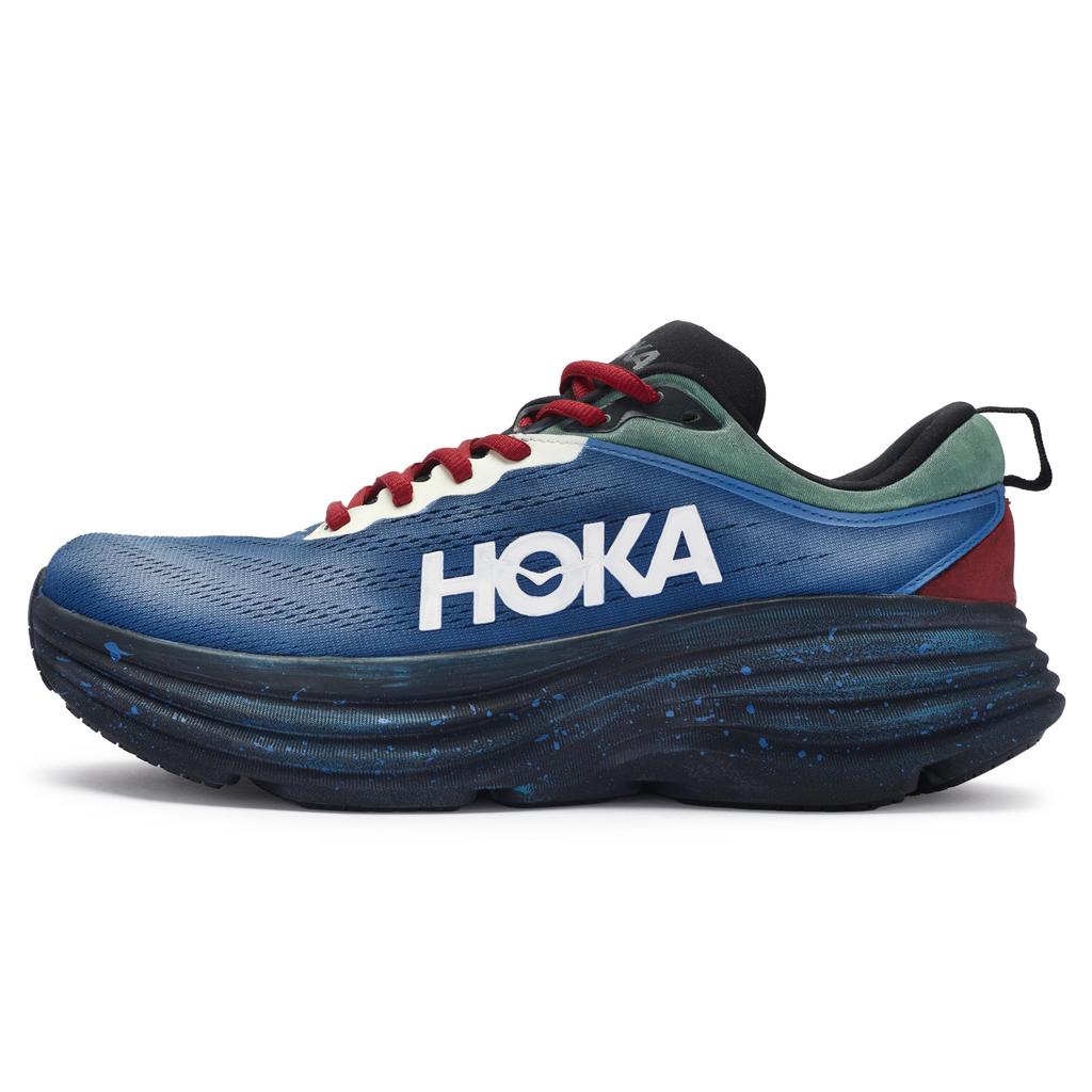HOKA One One Bondi 8 Низкие Беговые Кроссовки Мужские Синий Красный 1123202-BBLC(Команда80-)