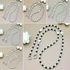 Hanging Decoration Wallet Necklace Chain Pearl Love Bead Phone Anti Loss Lanyard  Phone