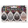 Tsukineko 4-Pack Assortment Memento Dew Drops Fade-Resistant Ink Stone Mountain