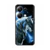 Чехол для телефона Xiaomi Poco M6 Pro 4G Чехол-крышка Милый Кот Расписанный Черный Силиконовый Мягкий Задний Чехол Чехлы Для Poco M6 Pro Чехол M 6 M6Pro