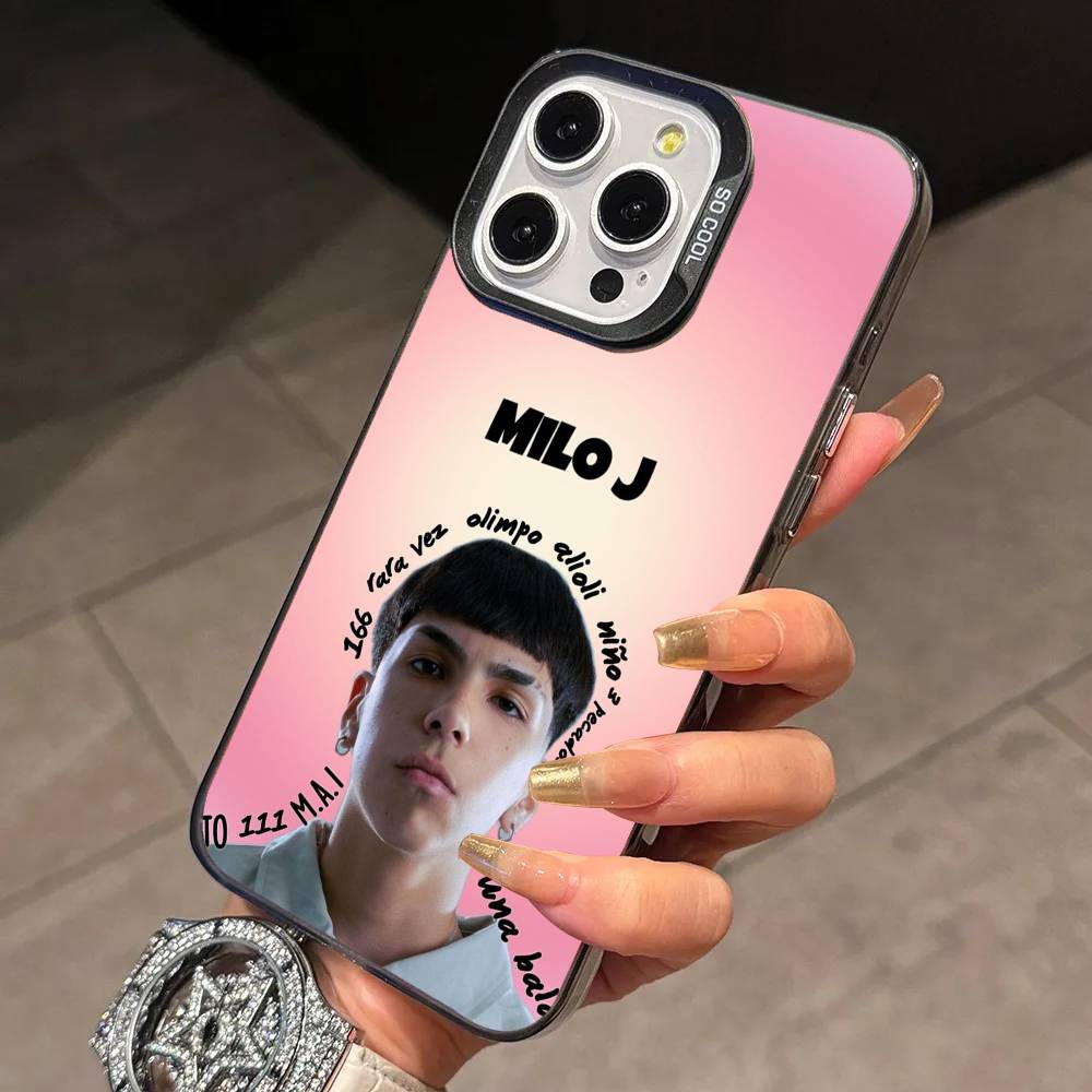 S-Singer Milo J Phone Case For iPhone 17,16,15,14,13,12,11 Plus,Pro Max,XS,Colored Silver Plated Inside Cover