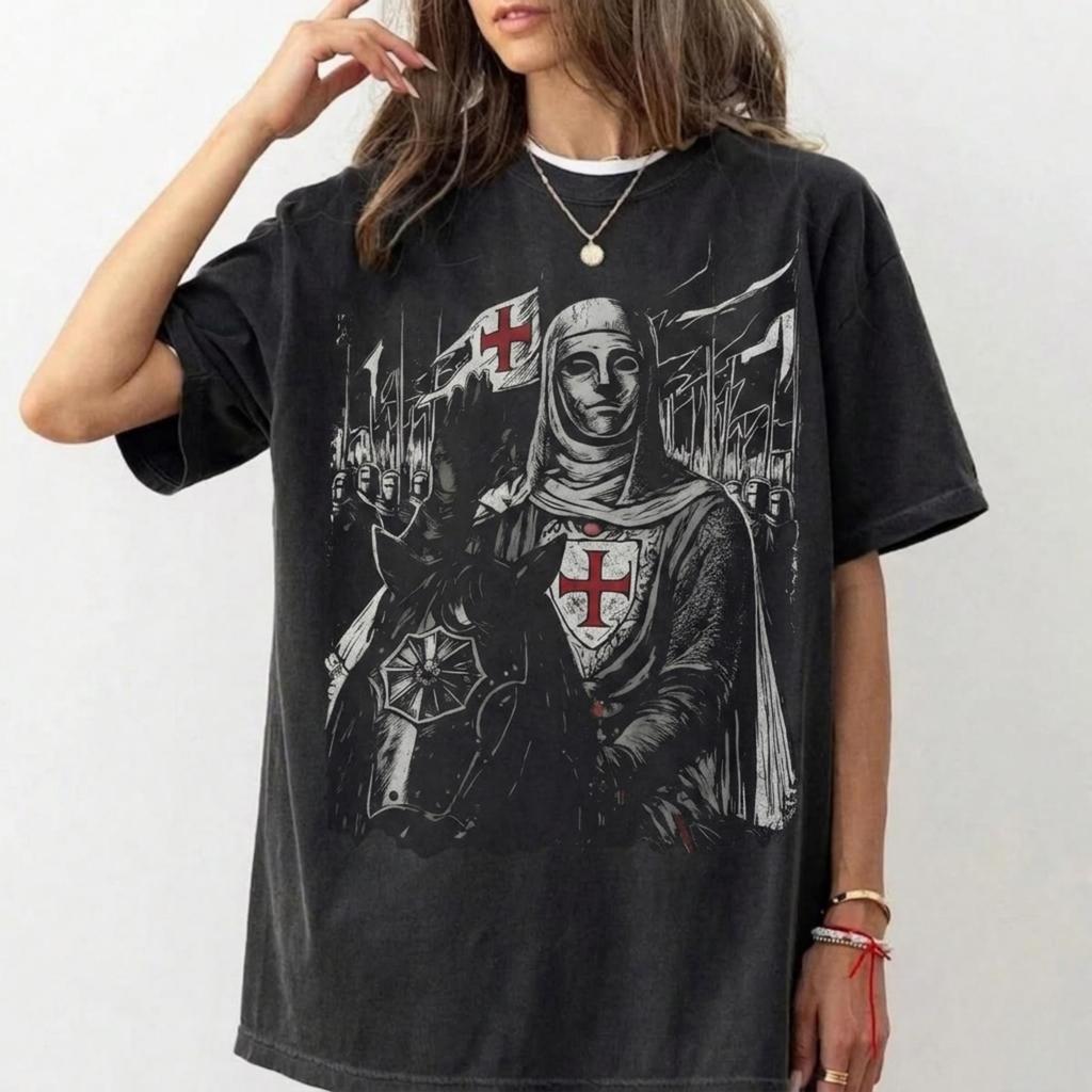 King Baldwin Iv Jerusalem Shirt Christian Art Apparel Leper King Crusader Tee Biblical Quotes To Middle Ages History Clothing