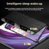 Роскошный чехол-книжка из натуральной кожи крокодила для Huawei Mate X6 X5 X3 с окном Smart View, скрытой металлической подставкой, чехол-обложка