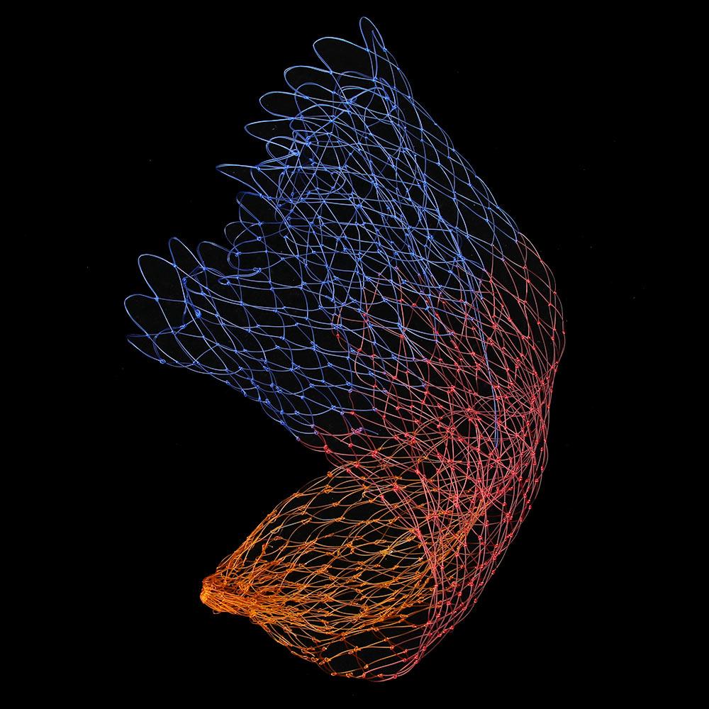 Entertainment Tools Depth Folding Dip Net Hole Rhombus Mesh Nylon Collapsible Fishing Nets