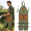 Wear Resistant Oxford Garden Apron Multi Pockets Long Leg Cover for Gardening Pruning Picking Heavy Duty Work