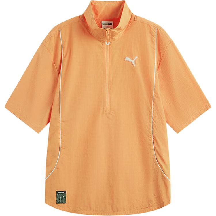 Puma Swxp Sports Casual Pullover Shirt Short Sleeve Unisex Shirts Orange 628485-55