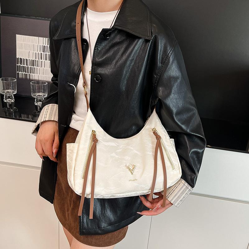 Повседневная сумка большой вместимости для поездок на работу, женская, новая коллекция осень-зима 2025, универсальная сумка-мессенджер, модная наплечная сумка под мышкой