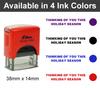 Printtoo Thinking Of You This Holiday Season Self Inking Rubber Stamp Pre, Inked Office Stamp, Канцелярские товары для домашнего офиса, 38 x 14 мм,