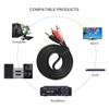 Extension cable 2 RCA Stereo Jack Connector Audio AUX Line 3.5mm to 2 RCA Male Adapter Cable