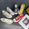 Thin Casual Canvas Shoes Women's Summer New Thick-soled One-pedal Breathable Casual Versatile Board Shoes