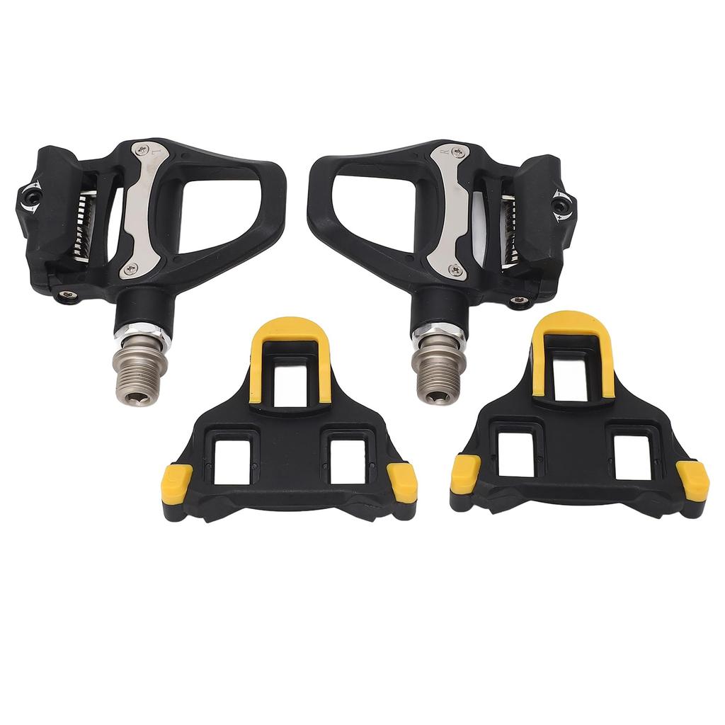 Dilwe Road Bike Pedals, Chromoly Axle, Adjustable Tension, Self-Locking, with SPD System