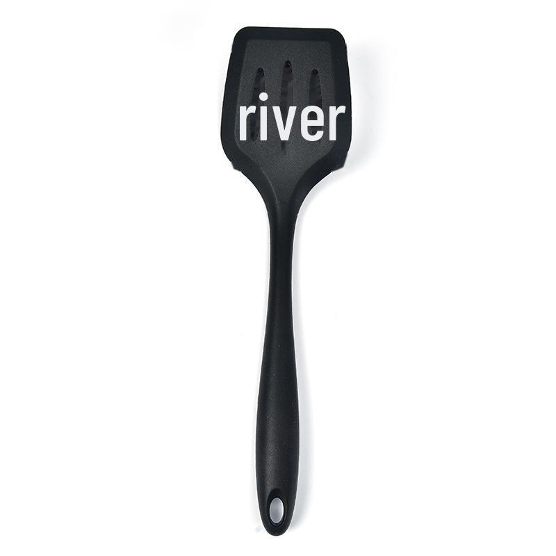 10-Piece Non-Stick Silicone Kitchenware Set: Includes Large Colander, Cooking Spoon, Shovel, Porridge Spoon, and Scraper for Baking.