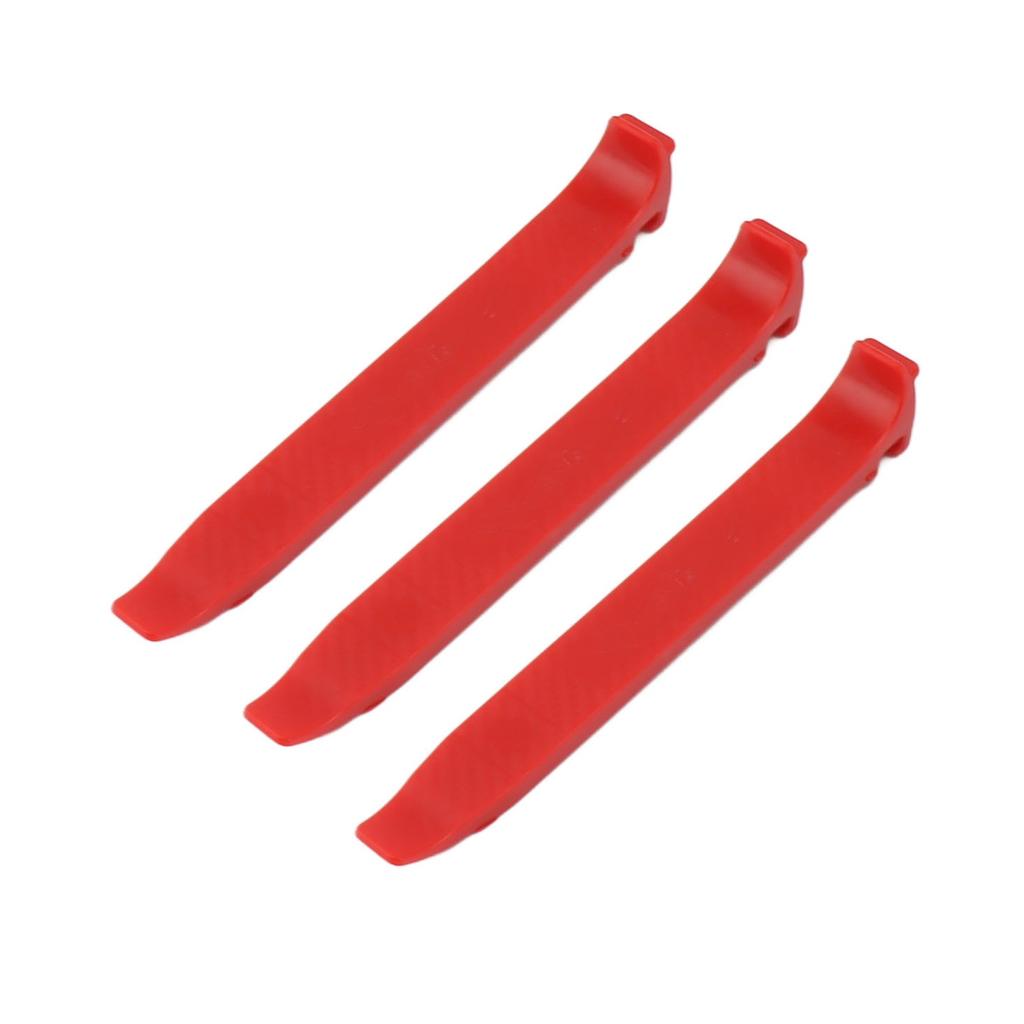 3 Pcs Bike Tire Lever PC Glass Fiber High Strength 16mm Widening Ergonomic Anti Slip Bike Tire Prying Rod Red