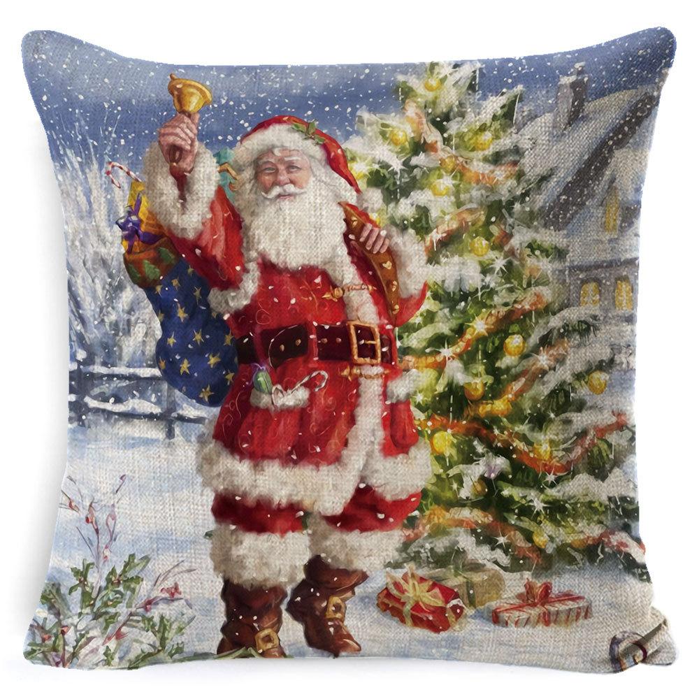 Pillowcase Christmas Pillowcase Light Luxury Pillowcase Ins Style Car Neck Cushion Office Lumbar Support