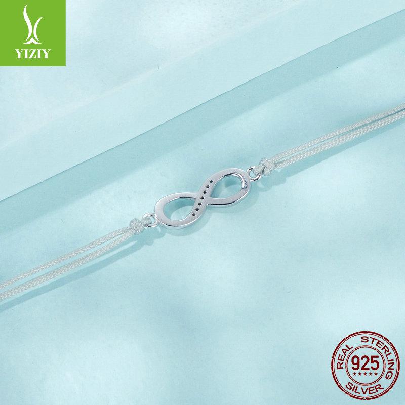 Classic Infinity Symbol Bracelet, Popular S925 Sterling Silver Bracelet Jewelry