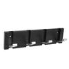 Foldable Wall Hook Aluminum Alloy Space Saving Black Screw Fixed for RV Yacht Ship Wardrobe Hat Scarf Key Wallet Bag
