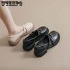 Japanese Style Fashion Spring Autumn New Breathable Small Leather Shoes Student Thick Soles Women's Shoes Flat Shoes