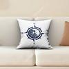 Compass Anchor Nautical Sailor Captain Pillow Cover Cushion Case Sofa Couch Home Gaming Room Decoration