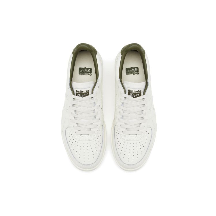 Onitsuka Tiger Unisex GSM White Olive Green Low-top Sneakers 1183B701-104