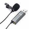 Sanwa Direct USB Pin Microphone, Condenser, Compatible with Zoom, Skype, and YouTube, with Earphone and Speaker Connection, Product Code: 400-MC017
