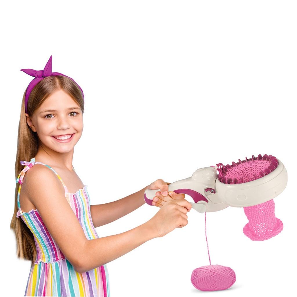 DIY Handmade Wool Knitting Machine 24 Needle Cylinder Wool Loom Hand Knitting Scarf Sweater Hat Socks Lazy Artifact