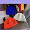 Acrylic Solid Color Knit Hat Elastic Fit Autumn Winter Cold Protection Supplies