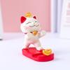 Lucky Cat Mobile Phone Stand Chinese Style Desk Decoration Mobile Phone Bracket Handmade Resin Tablet Bracket For Mobile Phones
