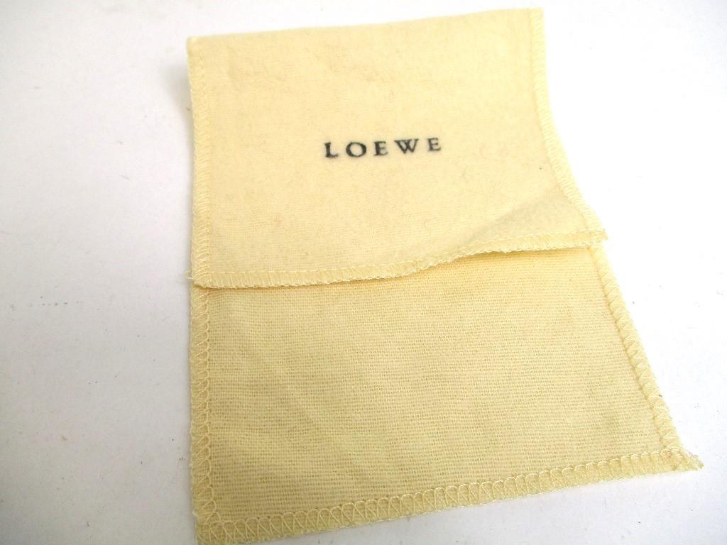 Оригинальный кошелек для монет LOEWE бежевого цвета хаки из кожи золотого цвета с круглой молнией #a545, восстановленный