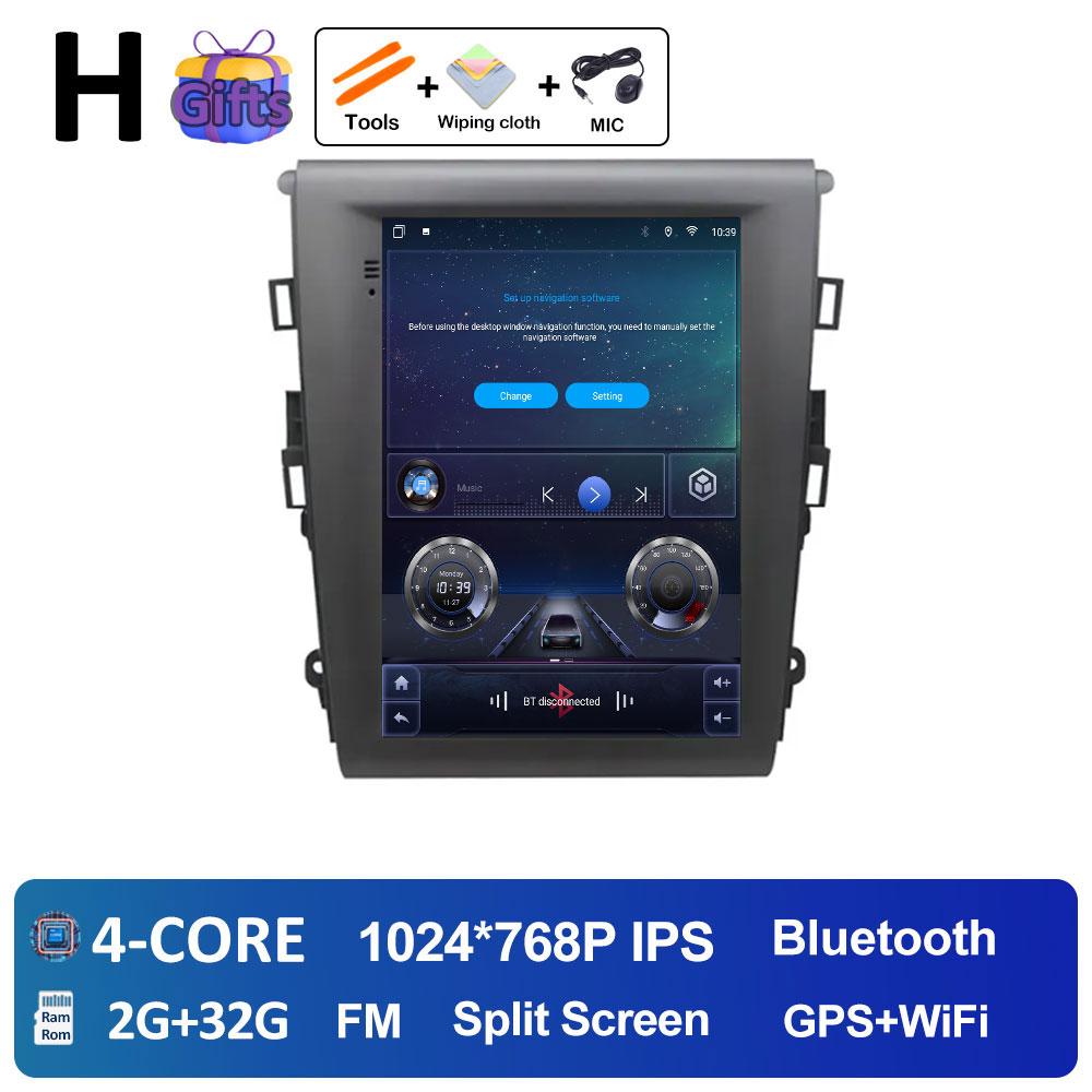 Смарт-система Android 14 для Ford Mondeo Fusion MK5 2013 2014 2015 2016 2017 2018 DSP Стерео Автомагнитола Вентилятор охлаждения Сенсорный экран