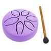Steel Tongue Drum 3 Inch 6 Notes with Drum Mallet Handpan Drum Rain Drum Instrument for Entertainment Meditation Yoga Zen Gifts