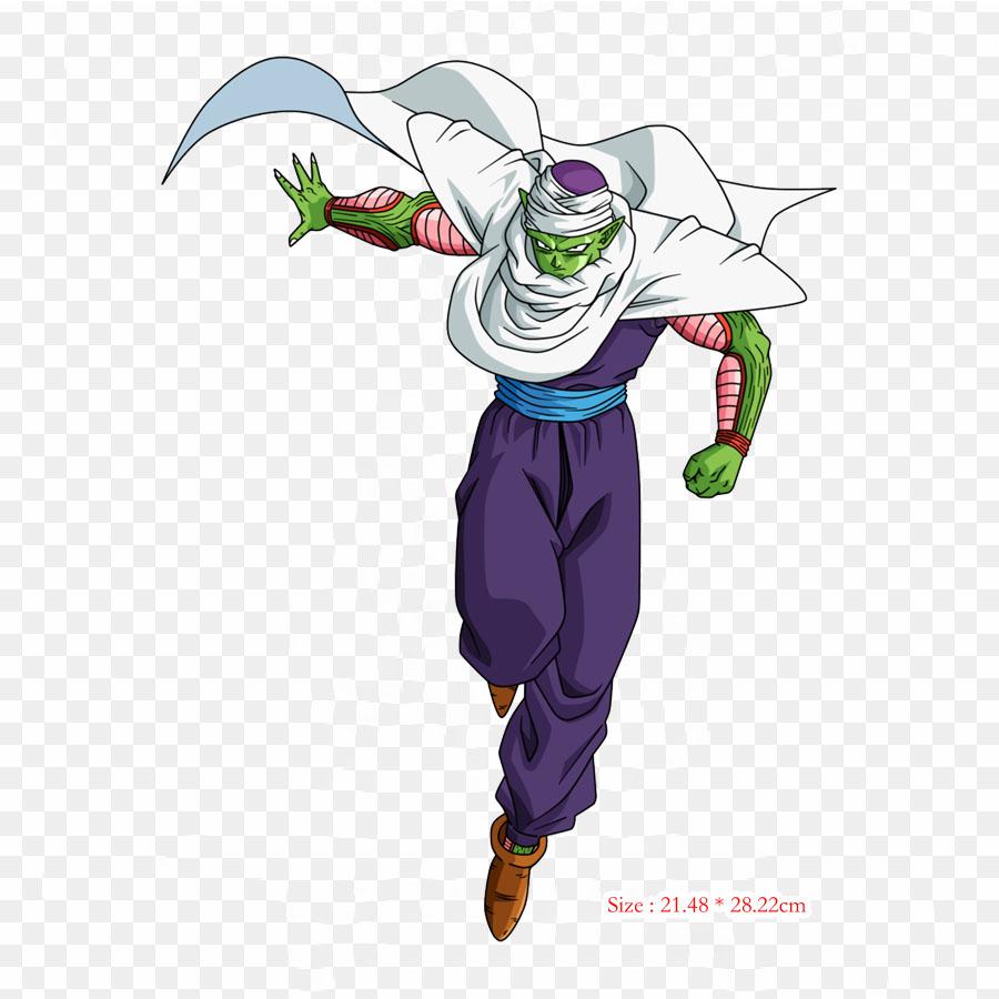 Patches For Clothes Bag Iron On Thermal Stickers Piccolo Vegeta Goku Pattern Washable Heat Transfer