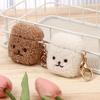 Fashion Silicone Cute Earphone Cover Fluffy Bear Earphone Case Headphones Fur Case Headphone Box