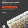 Беспроводная/проводная механическая клавиатура Bluetooth с тремя режимами - 87 клавиш, градиентная, с боковой гравировкой, игровая и офисная версия