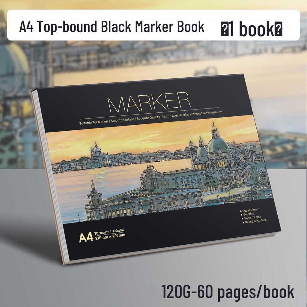 Утолщенный блокнот для рисования с откидными листами для маркеров - для аниме и студентов