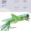 Рыболовная наживка в виде кальмара и кузнечика, приманка для окуня, жесткая искусственная приманка, приманка для ловли насекомых, рыбалка нахлыстом