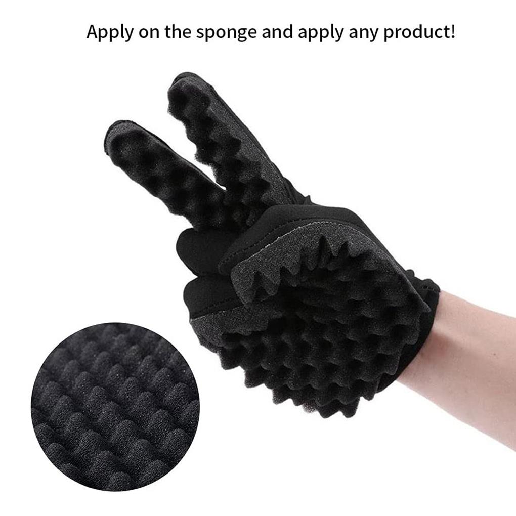Curly Hair Barber Gloves Sponge Braiders Dreads Dorm Hairstyling Hairdressing Twisting Tool for Artists Beginner