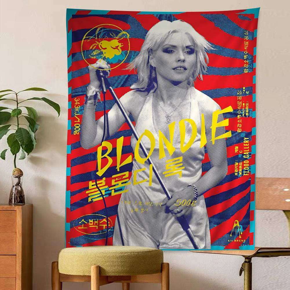 Rock Band B-Blondie Hanging Bohemian Tapestry Bohemian Wall Tapestries Mandala Kawaii Room Decor