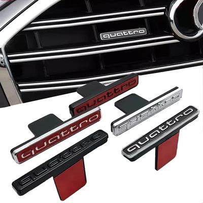 Наклейка-эмблема-значок Quattro ABS на переднюю решетку автомобиля Для vcrf1 A8 Q3 Q4 Q5 A1 A3 A5 A6 A7 Q6 Q7 S3 S5 S7 A4L Автоаксессуары