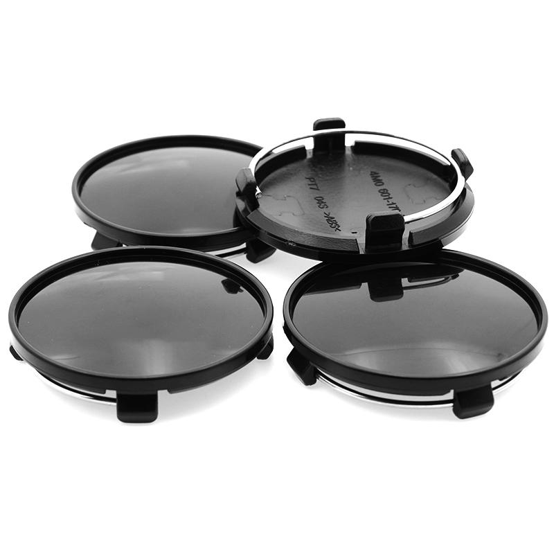 4PCS 61mm 56mm No Logo Car Wheel Hub Center Cap Cover Modified Wheel Rim Cap for 40s New Q7 A4 A3 Q3 Car Rim Replace Hubcaps40