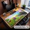 Custom Name Text Big Mouse Pad,Plants vs. Zombie Soft Non Slip Extended Desk Mat For Home Office
