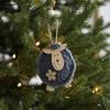 Sheep Shape Christmas Ornament Felt Material Felt Pendant Cute Xmas Hanging Charm  Gift Decoration