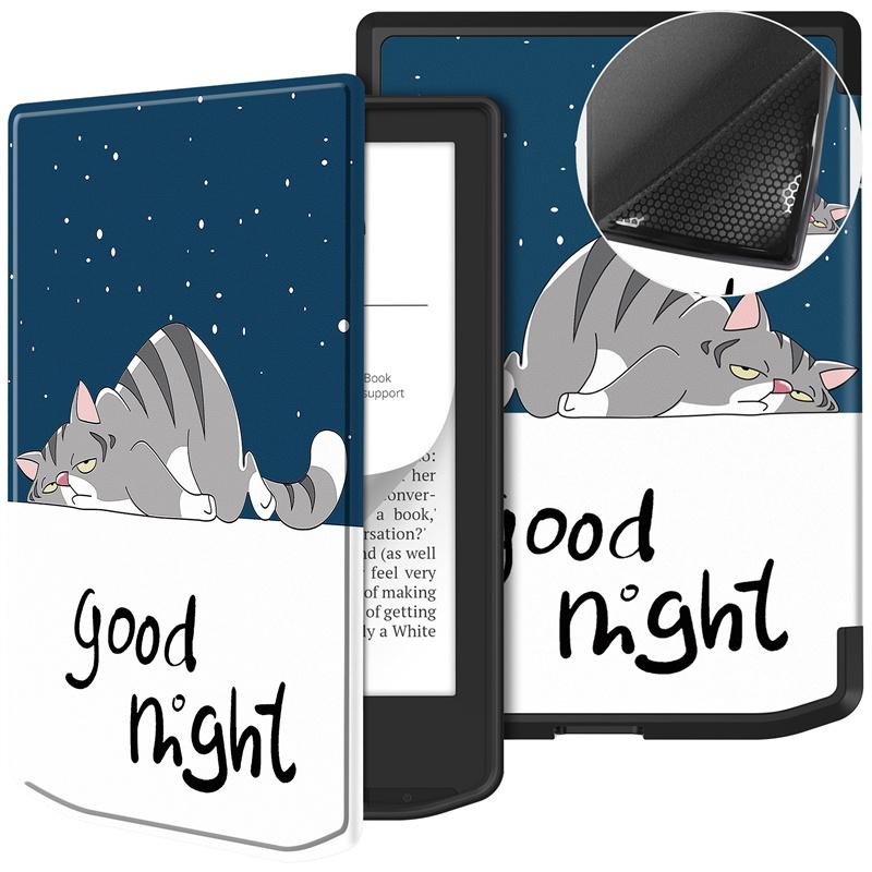 Funda For PocketBook 619 Verse Lite Case Smart PB619 6" eBook Slim Flip Book Cover with TPU Back Coque
